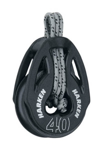 Blok 40mm T2 Carbo soft, enkelt Harken
