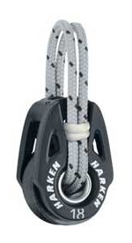 Blok 18mm T2 Carbo soft, enkelt Harken