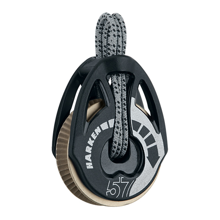Blok 57mm skraldeblok T2 Carbo soft Harken HK 2167 Ratchmatic