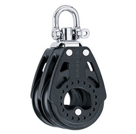 Harken dobbelt blok 57mm m. svivel