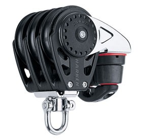 Harken tripel blok 57mm CamMatic m. fr�l�r og svivel