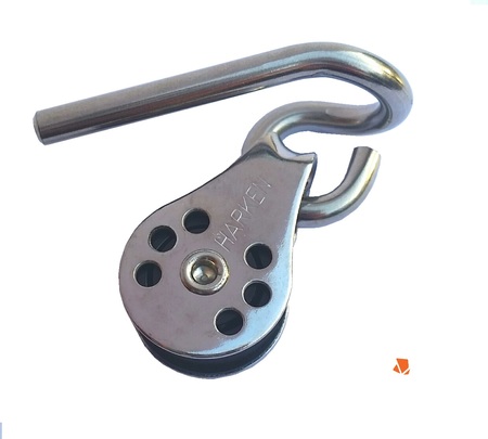 Clew hook m. 20mm blok for udhal, Race