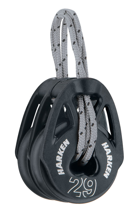 Blok 29mm T2 Carbo soft, dobbelt Harken