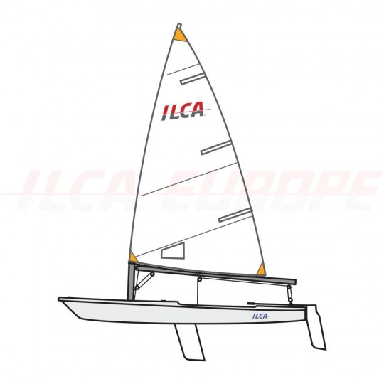 ILCA-4 Laser jolle composit Ovington