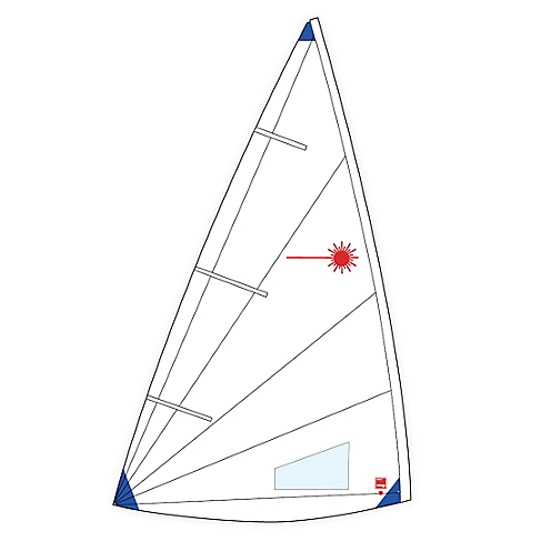 Sejl ILCA 6/Laser Radial Racing