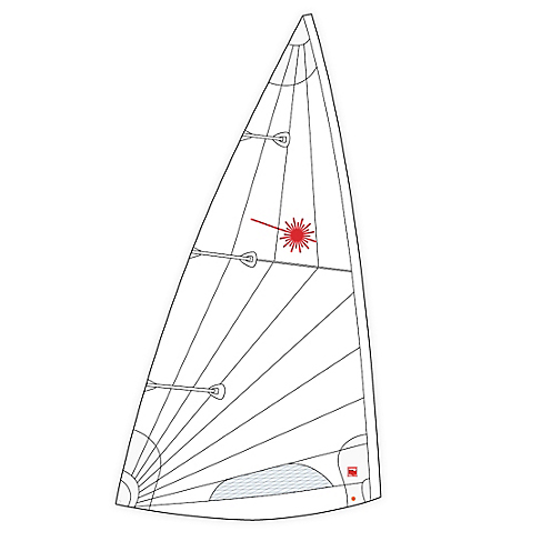 Sejl Laser Standard MK2 tr�ningssejl Hyde/Rooster
