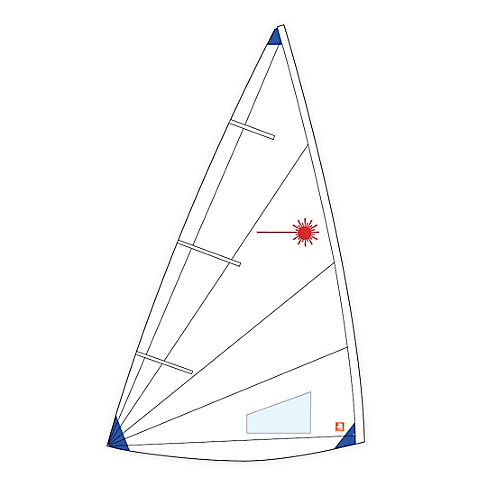 Sejl ILCA 6/Laser Radial tr�ningssejl Hyde