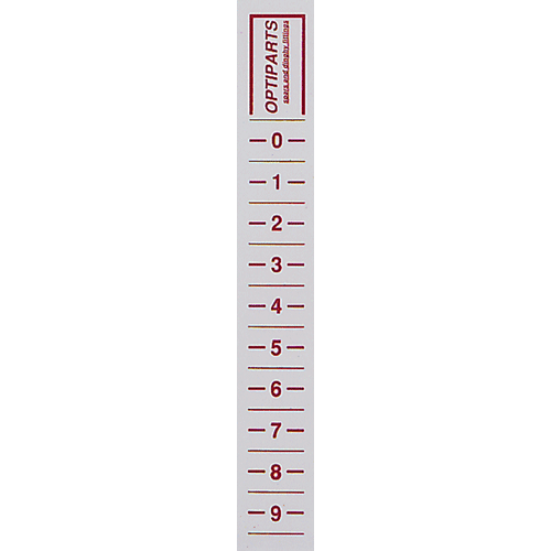 Trim strip for bom, 2 stk. r�d