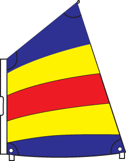 Sejl skole sleeve, 3-farvet