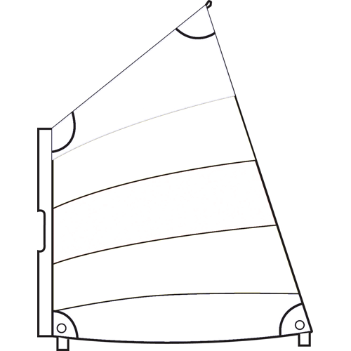 Sejl skole sleeve, hvidt