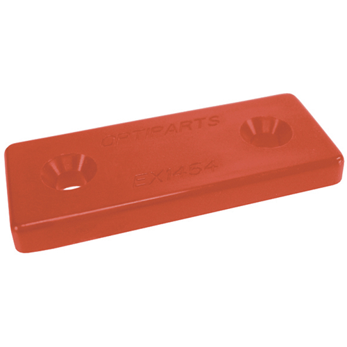 H�ngestrop monteringsplade plast r�d, 10-pak
