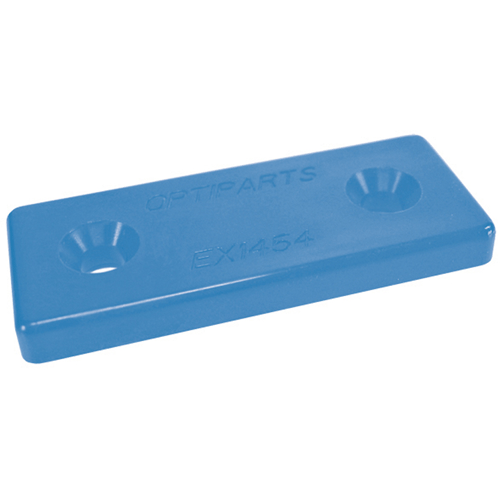 H�ngestrop monteringsplade plast bl�, 10-pak