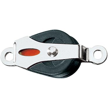 Ronstan enkel blok 20mm "skildpadde" for 4mm skruer