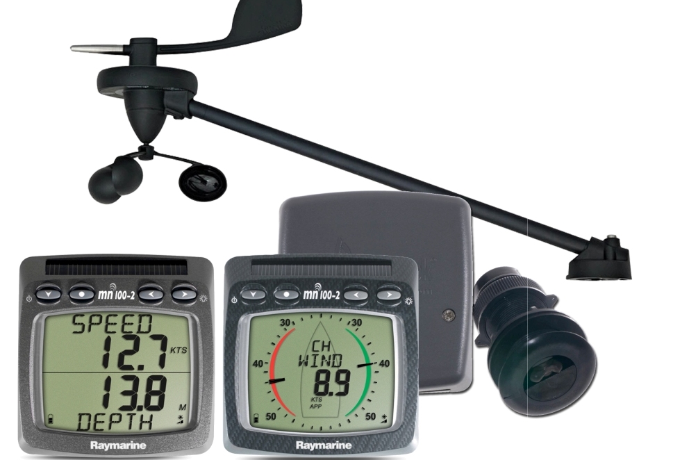 Multifunktion RaceMaster T108 fart/dybde/vind - tr�dl�st Triduce