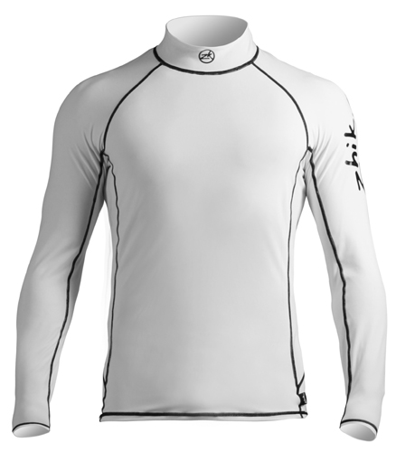 Spandex top Zhik lange �rmer hvid - herre