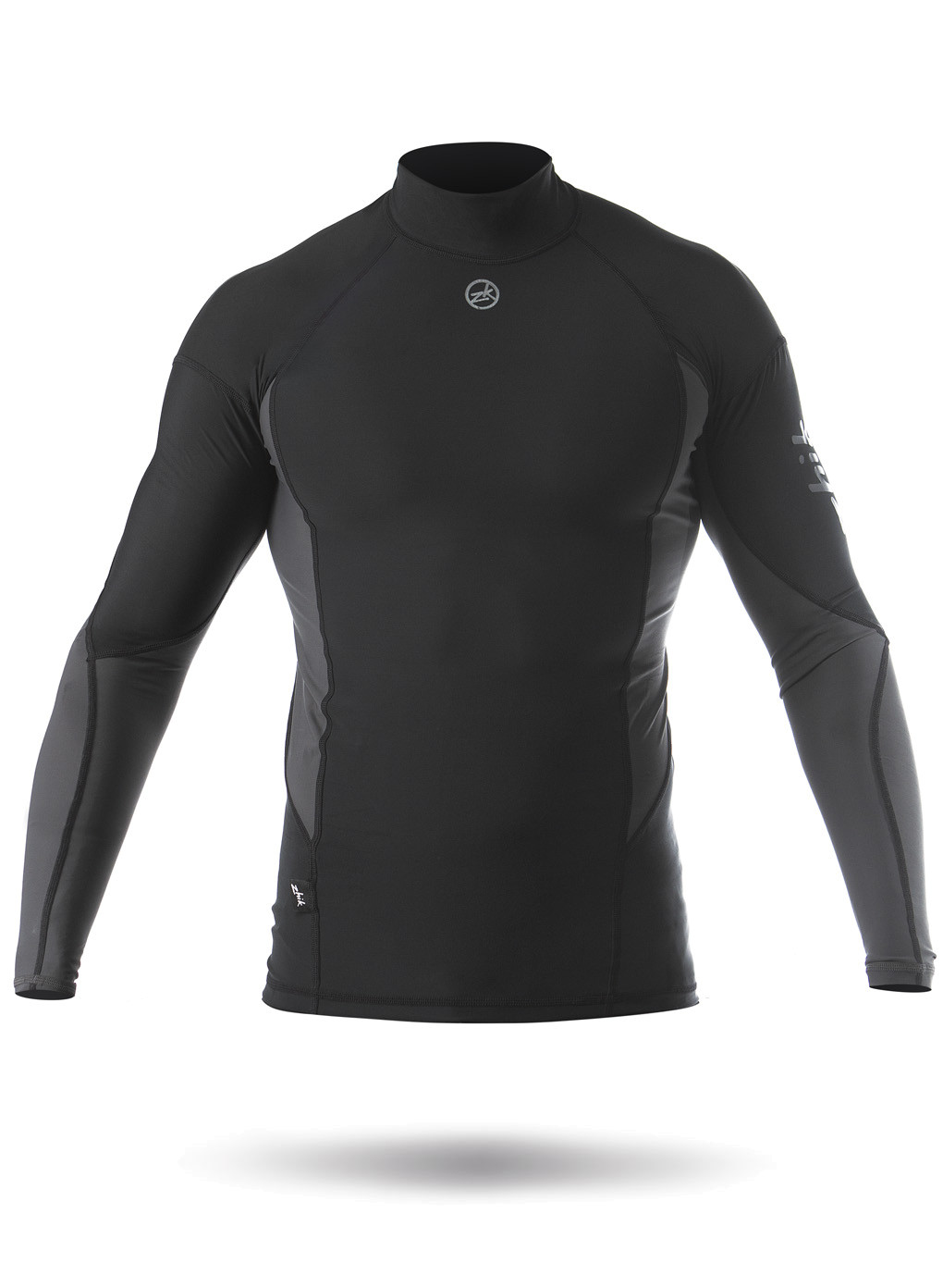 Spandex top Zhik lange �rmer sort