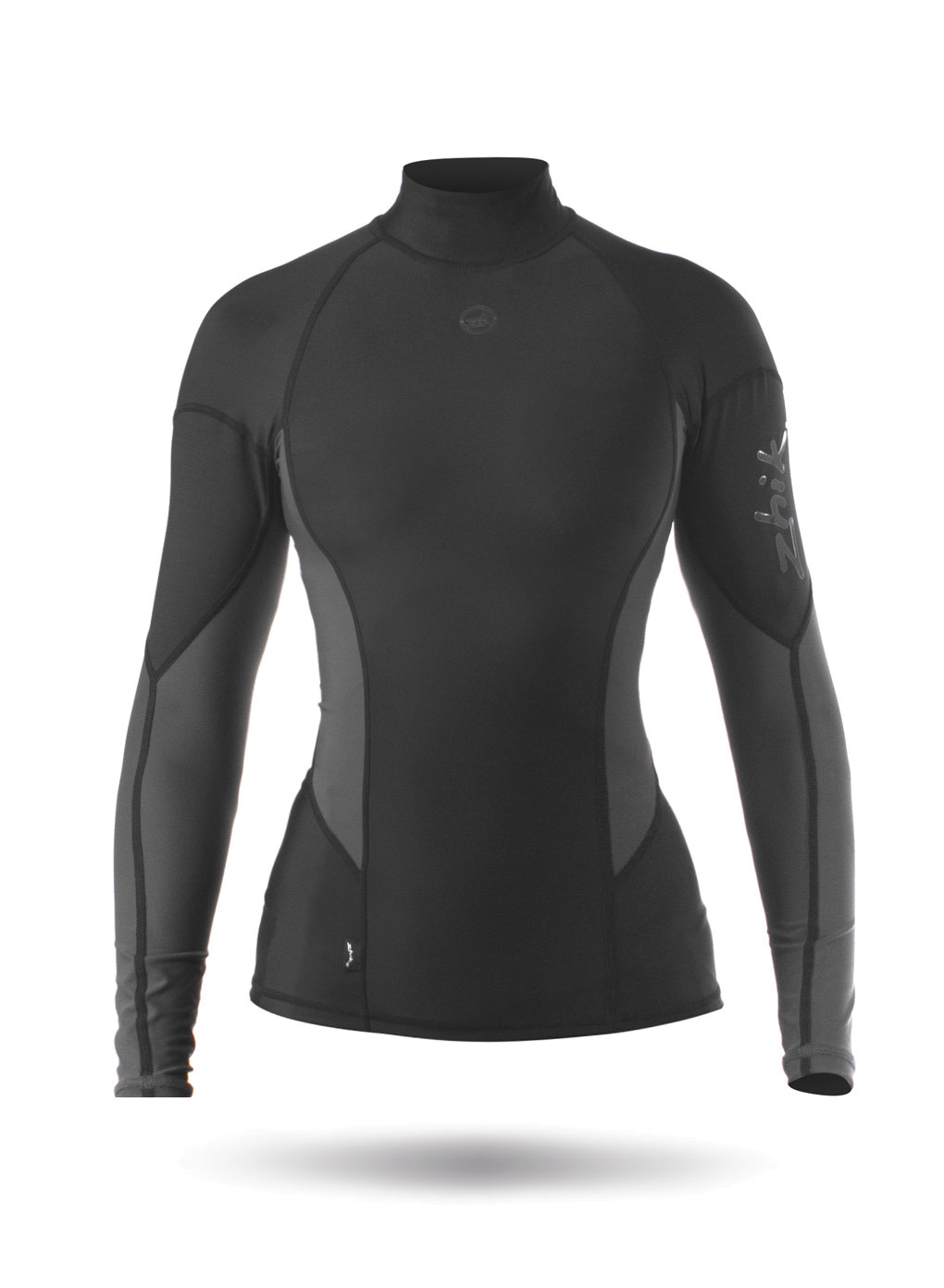 Spandex top Zhik lange �rmer sort